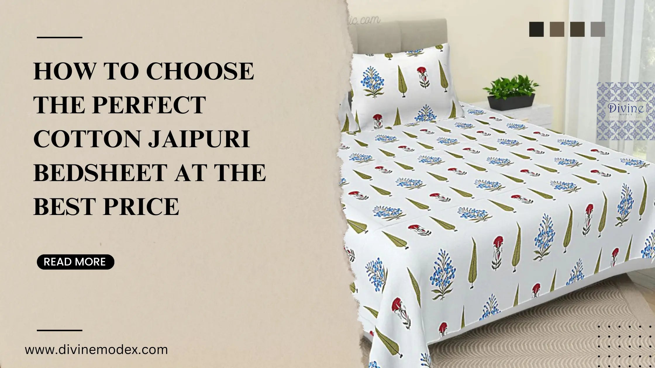 How to Choose the Perfect Cotton Jaipuri Bedsheet at the Best Price